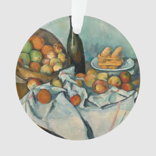 Cezanne Basket Apples Impressionism Art Ornament