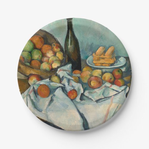 Cezanne Basket Apples Impressionism Art Paper Plates