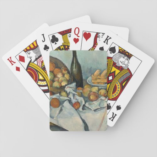 Cezanne Basket Apples Impressionism Art Playing Cards