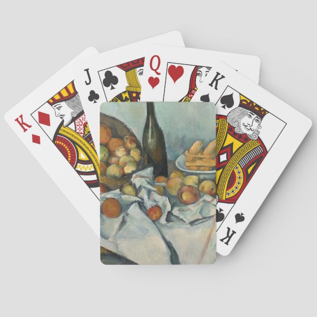 Cezanne Basket Apples Impressionism Art Poker Cards (Back)