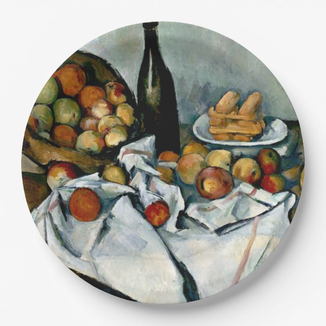 Cezanne - Basket of Apples Paper Plates (Front)