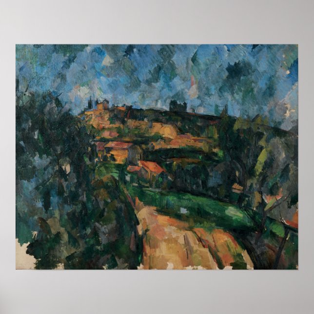Cézanne - Bend Of The Road, Chemin Des Lauves Poster (Front)