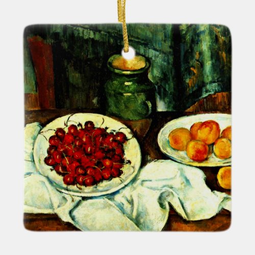 Cezanne _ Cherries fine art Ceramic Ornament