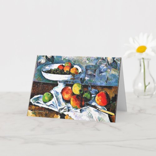 Cezanne _ Compotier Glass and Apple Card