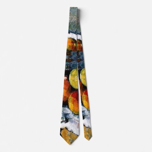 Cezanne _ Compotier Glass Apples Neck Tie
