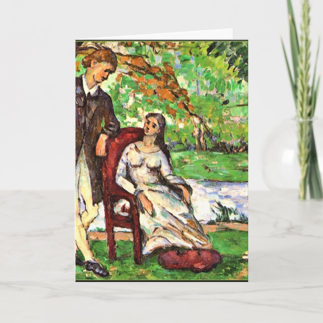 Cezanne - Couple in a Garden Card (Front)