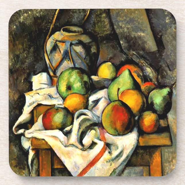 Cezanne - Ginger Jar and Fruit Coaster (Front)