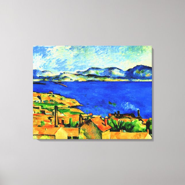 Cezanne - Gulf of Marseille, famous painting, Canvas Print (Front)