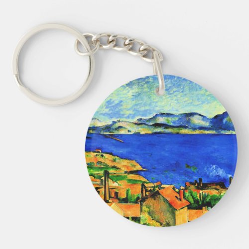 Cezanne _ Gulf of Marseille seen from LEstaque Ke Keychain
