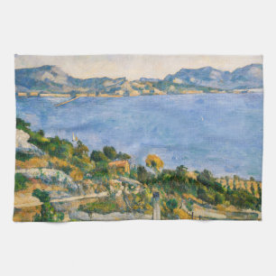 Cezanne - Gulf of Marseille seen from L'Estaque Kitchen Towel