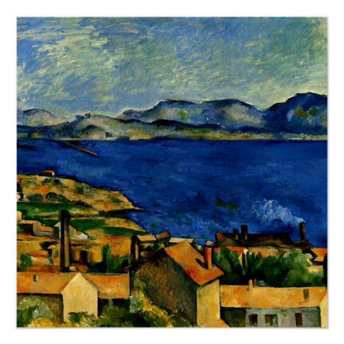 Cezanne _ Gulf of Marseille seen from LEstaque Poster