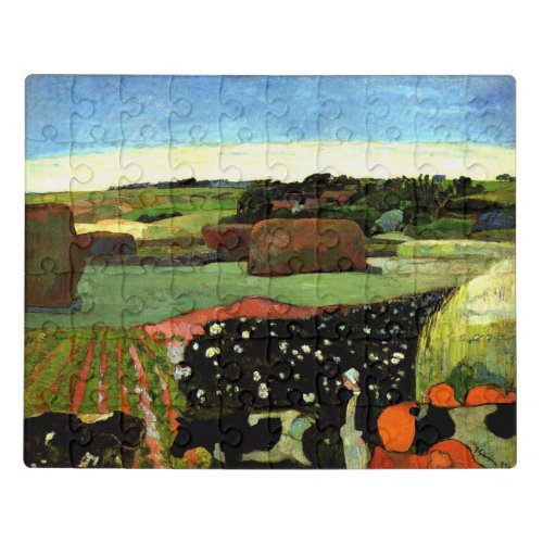 Cezanne _ Haystacks in Brittany Jigsaw Puzzle