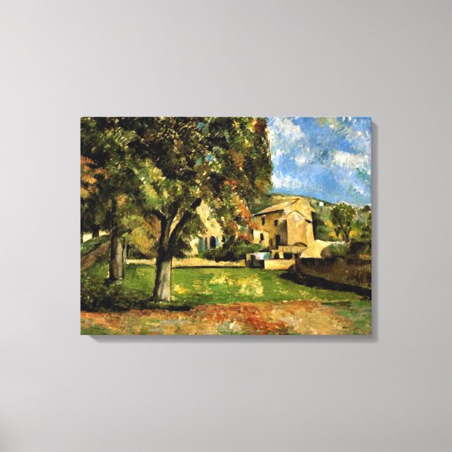 Cezanne - Horse Chestnut Trees in Jas de Bouffan Canvas Print (Front)