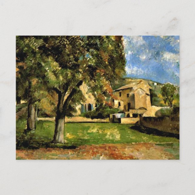 Cezanne - Horse Chestnut Trees in Jas de Bouffan Postcard (Front)