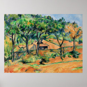 Cezanne - House in Provence, popular artwork Poster