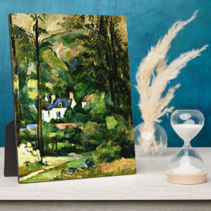 Cezanne - Houses in the Greenery-1881 Plaque