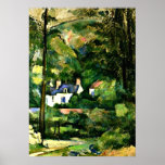 Cezanne - Houses In The Greenery-1881 Poster at Zazzle