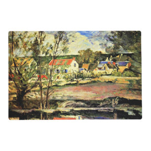 Cezanne - In the Oise Valley, fine art Placemat