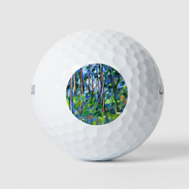 Cezanne - In the Woods -1898 Golf Balls (Front)