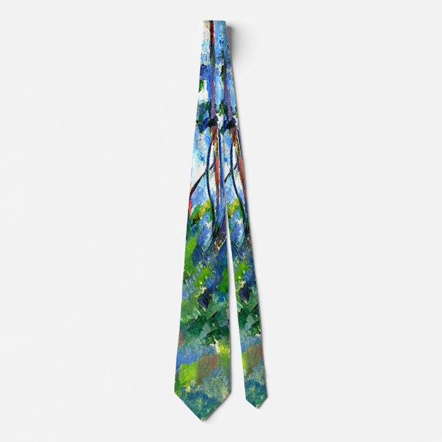 Cezanne - In the Woods -1898 Neck Tie (Front)