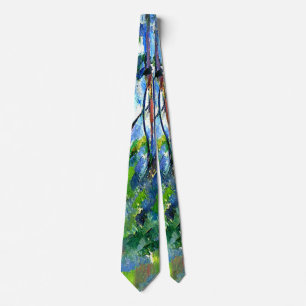 Cezanne - In the Woods, famous painting Neck Tie