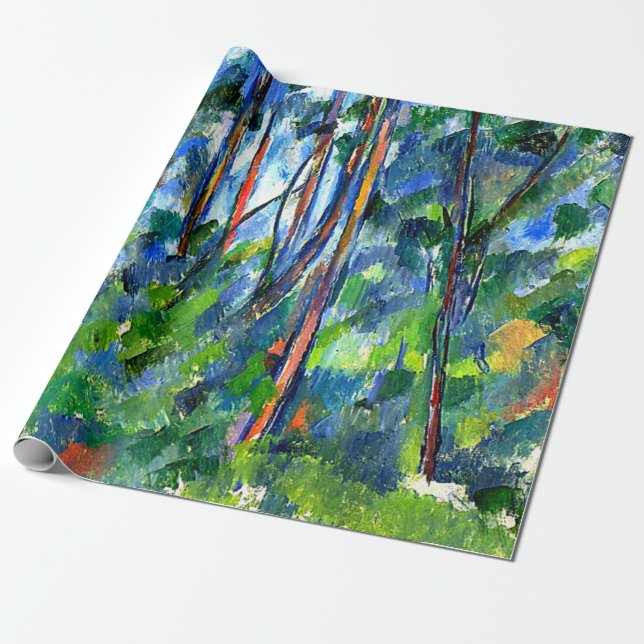 Cezanne - In the Woods Wrapping Paper (Unrolled)