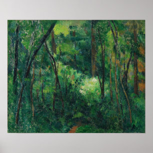 Cézanne - Interior Of A Forest Poster