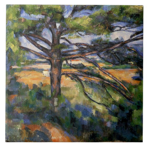 Cezanne - Large Pine and Red Earth, Ceramic Tile