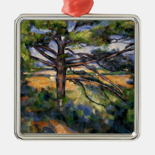 Cezanne - Large Pine and Red Earth, Metal Ornament