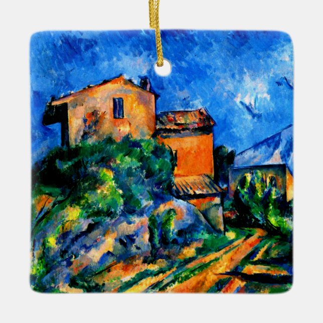 Cezanne - Maison Maria with a View of Chateau Noir Ceramic Ornament (Front)