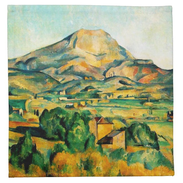 Cezanne Mont Sainte-Victoire Napkins (Front)