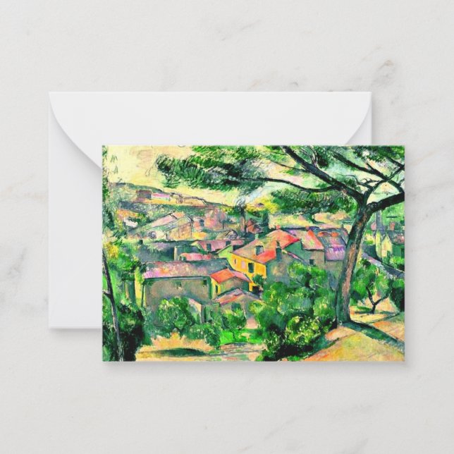 Cezanne - Morning View of L'Estaque Note Card (Front)