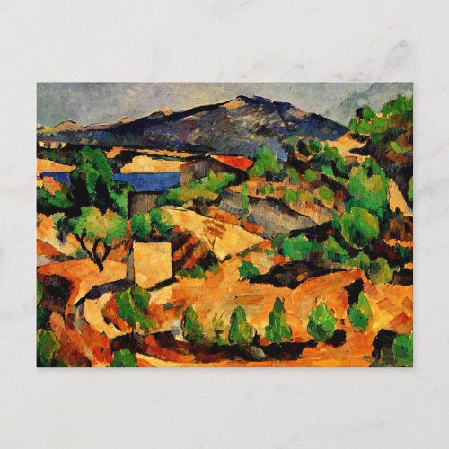 Cezanne _ Mountain seen from lEstaque Postcard