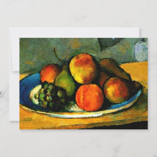 Cezanne _ Peaches Pears and Grapes Card