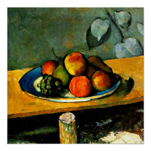 Cezanne _ Peaches Pears and Grapes Poster
