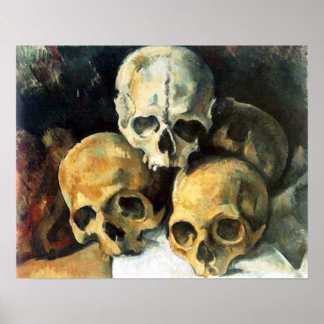 Cezanne Pyramid of Skulls Poster (Front)