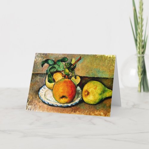 Cezanne _ Still Life with Apples and Pears Card