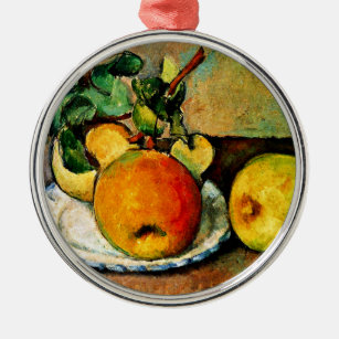 Cezanne - Still Life with Apples and Pears Metal Ornament