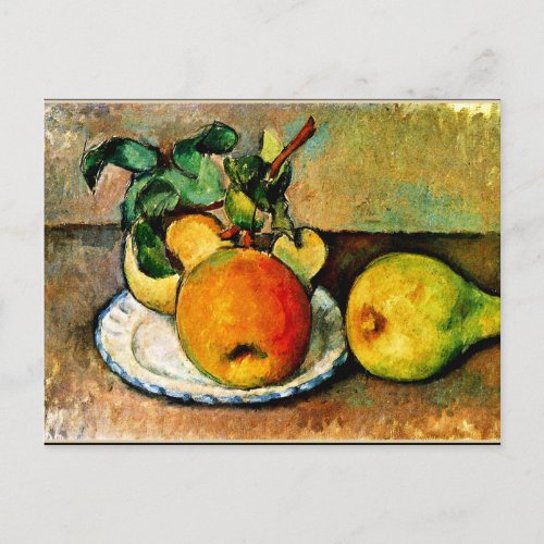 Cezanne _ Still Life with Apples and Pears Postcard