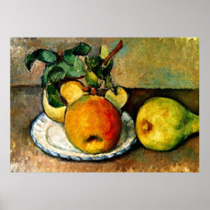Cezanne - Still Life with Apples and Pears Poster
