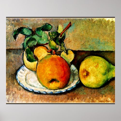 Cezanne _ Still Life with Apples and Pears Poster