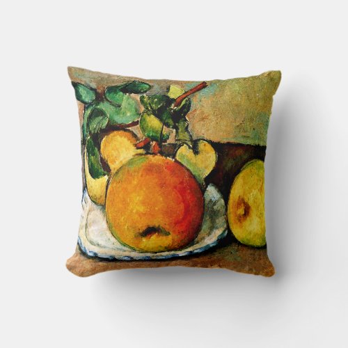 Cezanne _ Still Life with Apples and Pears Throw Pillow
