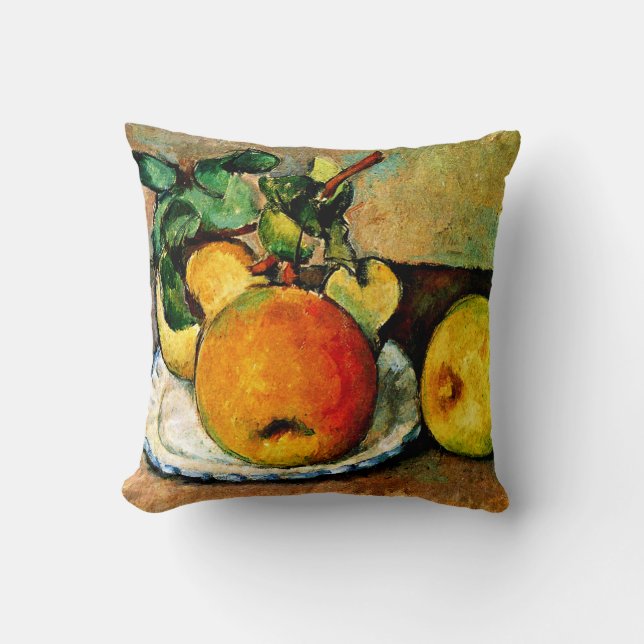 Cezanne - Still Life with Apples and Pears Throw Pillow (Front)