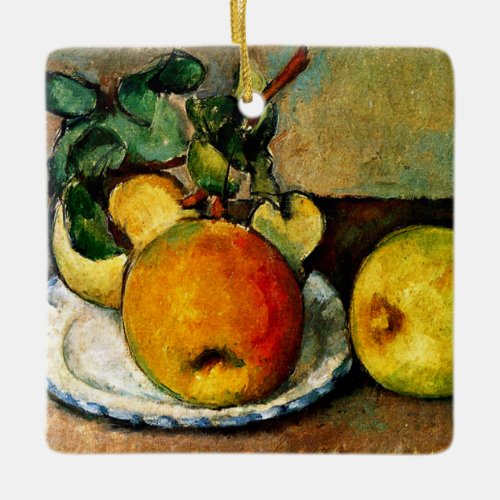 Cezanne _ Still Life with Apples Ceramic Ornament