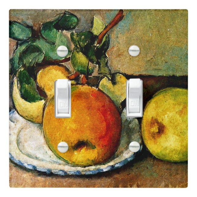 Cezanne - Still Life with Apples Light Switch Cover (In Situ)