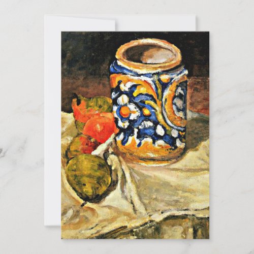 Cezanne _ Still Life with Italian Earthenware Card