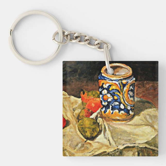 Cezanne - Still Life with Italian Earthenware Keychain (Front)