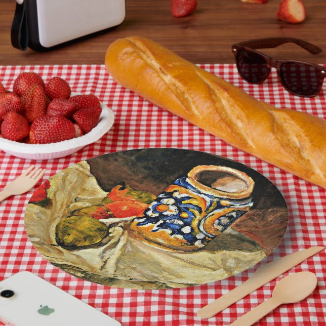 Cezanne - Still Life with Italian Earthenware Paper Plates (Picnic)