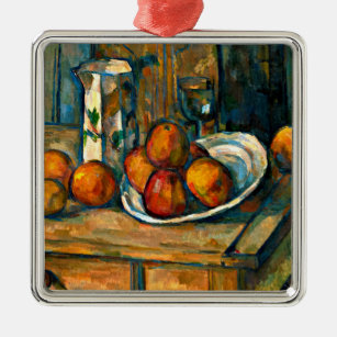 Cezanne - Still Life with Milk Jug and Fruit Metal Ornament
