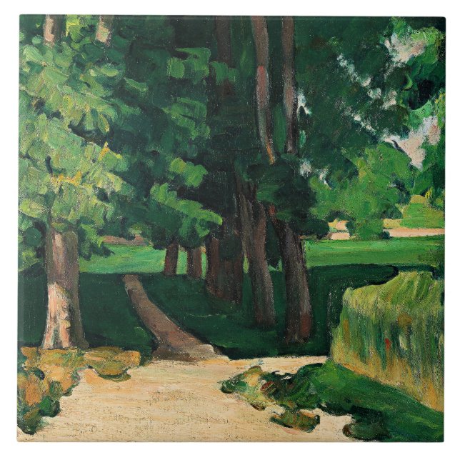 Cezanne - The Avenue at the Jas de Bouffan Ceramic Tile (Front)